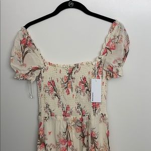 Reformation Inka Midi Dress NWT Small Leila print